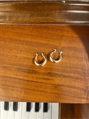 Brandy Melville Polished Gold Mini Hoop Earrings
